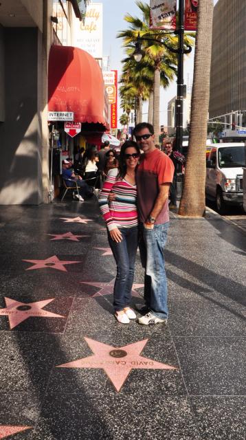 Paolo and Sheede on Hollywood Boulevard