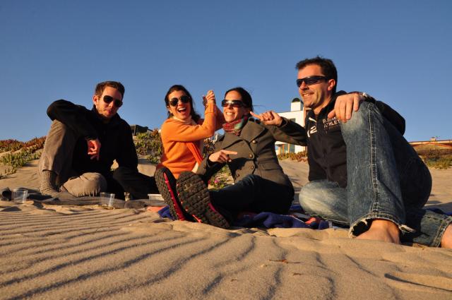 Vanessa, Gabriel, Sheede and Paolo, Manhattan Beach, California