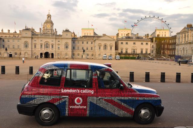 London Cab, Horse Guards Parade and London Eye by Paolo Ciccarese