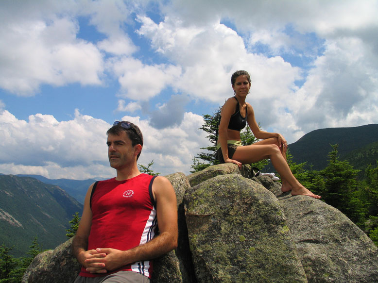 Sheede and Paolo in Crawford Notch