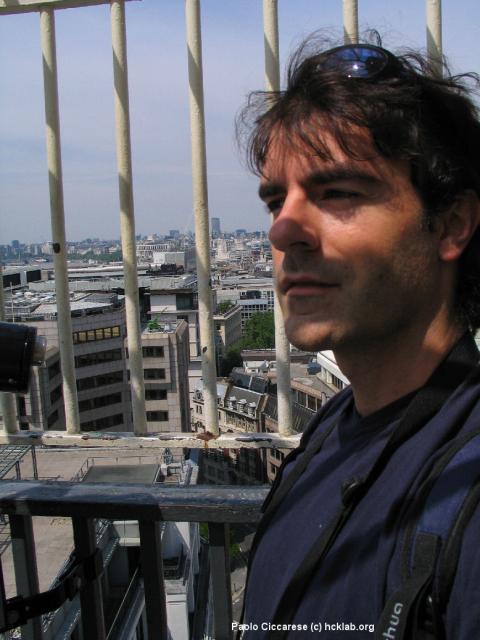 Me on the top of The Monument (311 steps)